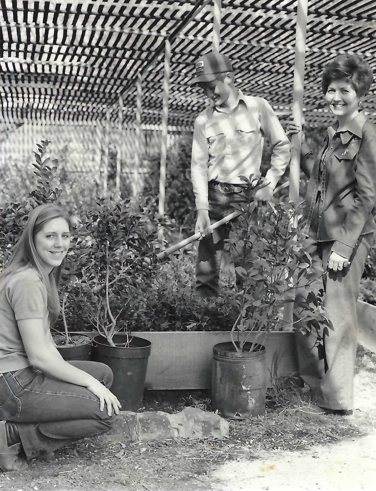 Meador Nursery with Gene on the right 70s