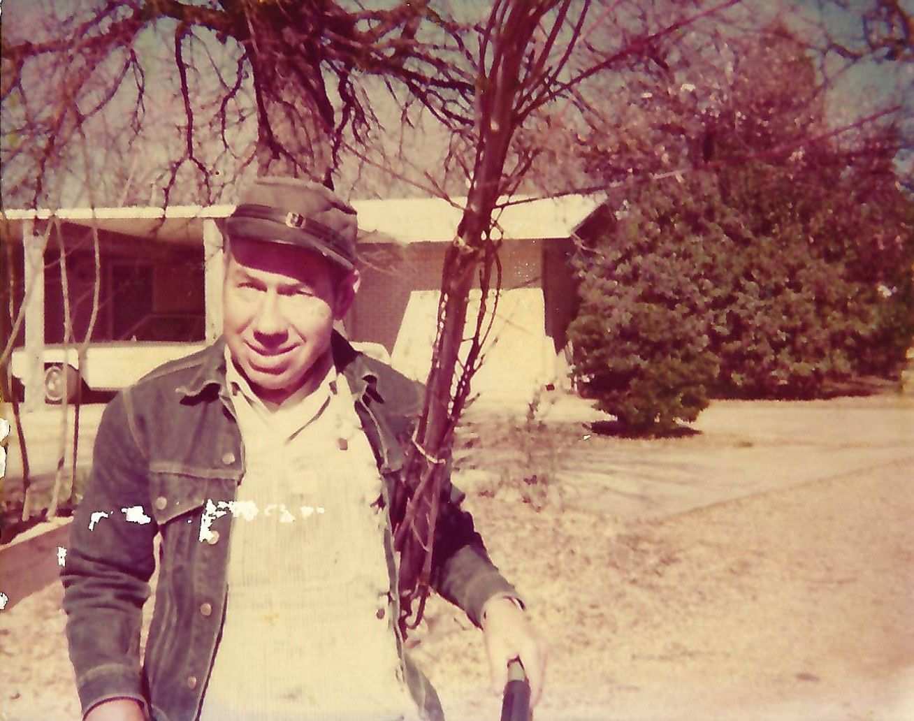 Uncle Alvin at the house behind the nursery 80s